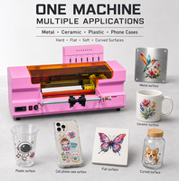 Imprimante DTF UV A3 avec tête DX7, haute précision, machine d'impression d'autocollants 3D en cristal, imprimante d'étiquettes en cristal par transfert de film AB