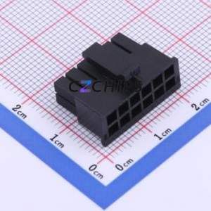 HC-MX3.0-2*6Y Housing (Wire-to-Board / Wire-to-Wire) P=3mm Connector 2x6P 3mm Micro-Fit (MX 3.0) 3mm - Product Image 1