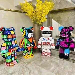 Micro bloques de construcción de oso para niños, <span class=keywords><strong>Mini</strong></span> piezas de montaje Moc, bloques de construcción, figuras de juguetes para regalo - Product Image 6