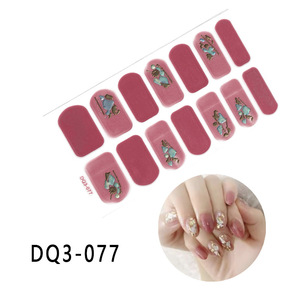 Pegatinas de Gel para Uñas Estilo Verano al por Mayor, Envolturas de Gel para Uñas de Larga Duración, Pegatinas Completas para Uñas DIY - Product Image 1