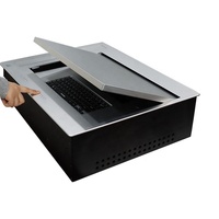 Moniteur motorisé rétractable JGST tout-en-un anti-pincement à écran tactile caché pour bureau