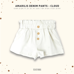 Shorts Blancos de Algodón para Niñas, Cintura Alta, Cierre de Botones, Diseño Sólido, Transpirables, Corte Regular, Pantalones de Verano para Niños - Product Image 4