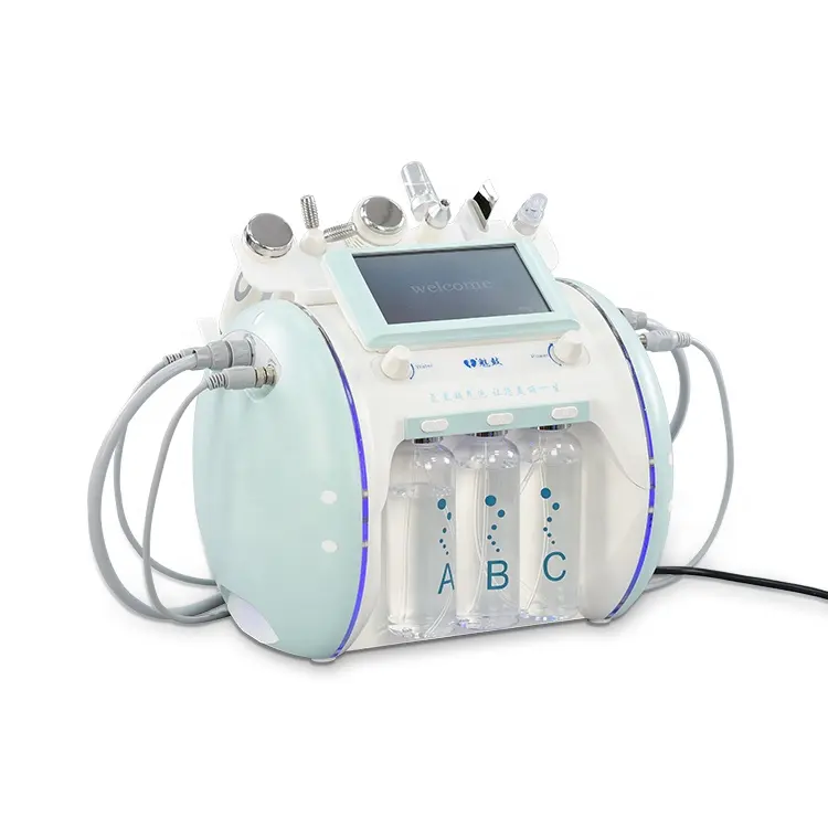 H202 Customization 7 In 1 Facial Cleaning Eye Massage H202 Small Bubble Jet Peel Microdermabrasion Hydro Machine