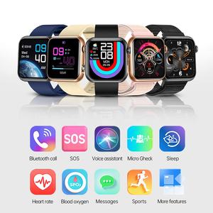 <span class=keywords><strong>น</strong></span>าฬิกาอัจฉริยะ TK50 1.72 "360*360หน้าจอ BT วัดอัตราการเต้<span class=keywords><strong>น</strong></span>หัวใจวัดออกซิเจนในเลือด IP68โหมดกีฬา100โหมดกั<span class=keywords><strong>น</strong></span><span class=keywords><strong>น</strong></span>้ำสำหรับผู้ชายและผู้หญิง - Product Image 2