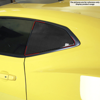Décalcomanie de lunette arrière en fibre de carbone pour Chevrolet Camaro 2017 + Accessoire extérieur automobile