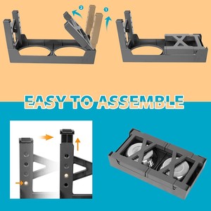 Bol de nourrissage surélevé réglable avec base antidérapante pour chiens et chats, taille moyenne et grande, Sy073 - Product Image 4