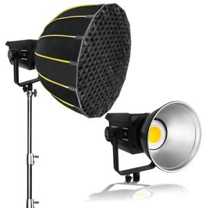 Luci Audio <span class=keywords><strong>Video</strong></span> Professionali 2026 250W con Temperatura Colore Regolabile Continua, Impermeabili in Metallo, Portatili, con Supporto per Telefono, per Studio - Product Image 5