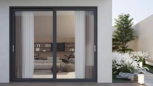 Puerta Corredera de Aluminio <span class=keywords><strong>con</strong></span> Rotura de Puente Térmico y Doble Vidrio Aislante <span class=keywords><strong>para</strong></span> Bodega y Sala de Estar - Product Image 2