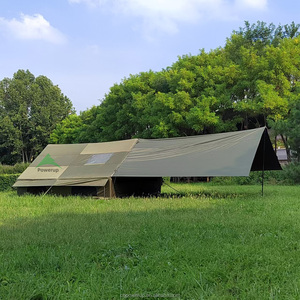 Luxury 12㎡ Inflatable Camping <b>Tent</b> Large Space <b>Waterproof</b> UV-Resistant with 4m Awning & Chimney Opening for Family Outdoor - Product Image 1