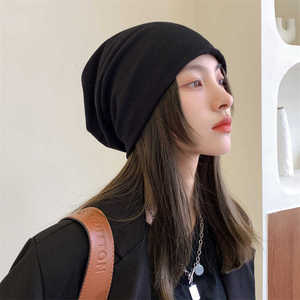 7th Stack <b>Hat</b> Women Winter Knit Beanie Woolen <b>Hat</b> Spring Autumn Fashion Korean Style Lazy Cap Black Beige <b>Khaki</b> Green Rose Red - Product Image 4