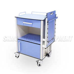 HPL โต๊ะข้างเตียงทางการแพทย์กันน้ำตู้โรงพยาบาลข้างพร้อมล้อเงียบ4ล้อพร้อมเบรค - Product Image 2