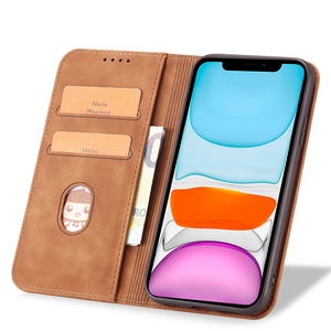 Custodia a Portafoglio in Pelle PU per <span class=keywords><strong>iPhone</strong></span> 11 - <span class=keywords><strong>Cover</strong></span> con Funzione Stand, 2 Slot per Carte, Chiusura Magnetica e Guscio Antiurto - Product Image 5