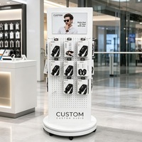 Planta 360 °   Soportes para Relojes Telefónicos con Logotipo Personalizado, Accesorios Móviles de Acrílico con Ganchos, Cables de Carga, Venta en Tienda