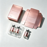 Étiquettes personnalisées pour flacons de peptides, directement de l'usine, 1 ml, 2 ml, 3 ml, transparentes, impression de codes-barres avec boîte à fermeture magnétique en carton kraft.