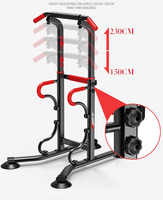 Nouvel Arrivage Tour de Musculation Multifonctionnelle pour Usage Domestique, Barre de Traction, Station de Dips et Exercices de Tractions, en Métal Réglable et Sûr