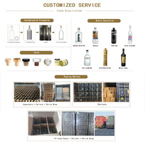 Venta Al Por Mayor De <span class=keywords><strong>50</strong></span> ml 60 ML 100 mL Mini Juego De Frutas Licor Whisky Vodka Botella De Vidrio Cubierta De Aluminio - Product Image 5