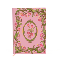 Livre de Tarot Journal avec Bords Dorés en Cuir PU de Luxe avec Feuille d'Or à Impression Personnalisée