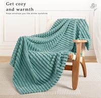 Usine chaud en peluche rayé fausse fourrure jeter couverture lit simple bande Jacquard Taco haute Pile faux moderne meilleure couverture pour dormir