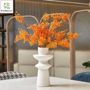 กิ่งไม้ประดิษฐ์คุณภาพสูง 75 ซม. ผลเบอร์รี่สีแดงส้มเล็กๆ สำหรับตกแต่งโต๊ะงานแต่งงาน คริสต์มาส และปีใหม่ - Product Image 3