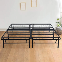California Hotel Double Twin Full Metal King Size Plateforme moderne Queen pour enfant avec cadre de lit de rangement pour enfant avec rangement