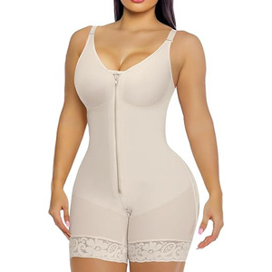 Wholesale Custom logo Gather and Pull Together High Waist Women Tummy Control Invisible Slimming Shapewear Bodysuit - Product Image 1