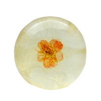 Vente en gros de savon artisanal Base transparente huile essentielle de bain barre de fleur forme solide blanchissant acides aminés éclaircissants