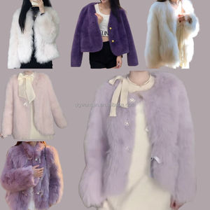 Nouvelle conception, veste en <span class=keywords><strong>fourrure</strong></span> pour femmes, tendance, grande taille, moelleuse, chaude, <span class=keywords><strong>imitation</strong></span> <span class=keywords><strong>fourrure</strong></span> d'hiver, vente en gros à bas prix - Product Image 1