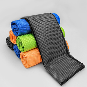 Microfiber <b>Car</b> Wash Towel 40x40Cm Waffle Pattern For Vehicle Cleaning And <b>Polishing</b> - Product Image 2