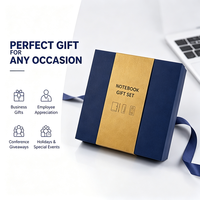 Set de Regalo Empresarial de Lujo, Cuaderno de PU con Logotipo Personalizado, Bolígrafo, Memoria USB, Set de Regalo Promocional para Clientes Empresariales