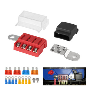 Blue Ocean <b>Model</b> 50244 Fuse Holder Battery Terminal Mounting <b>Kit</b> Red Color With Cover And Connectors - Product Image 3