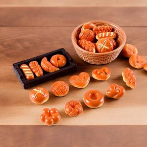 Cesta de pan y mermelada para casa de muñecas, modelo de comida de juguete, simulación de desayuno, miniatura, decoraciones DIY hechas a mano, accesorios para muñecas a escala - Product Image 4