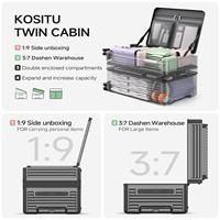 Ensemble de bagages à coque rigide en PC extensible à double ouverture de grande capacité de 28 pouces avec serrure TSA à 4 roues, valise antivol pour l'enregistrement