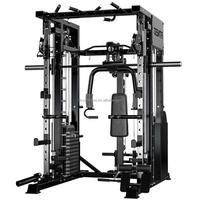 Machine d'entraînement musculaire semi-commerciale Dinuo avec presse à jambes, rack à squats et machine Smith, montants de 2 mm d'épaisseur