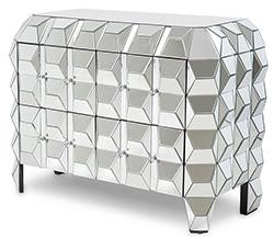 Coolbang Vanity Modern <strong>Mirrored</strong> Pineapple Cabinet <strong>Sideboard</strong> - Product Image 4