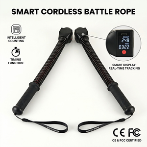 Nueva Cuerda de Batalla Inteligente Sin Cables 2 en 1 con Temporizador y Contador, Equipo de Fitness Portátil y Duradero para Entrenamiento de Brazos y Cardio - Product Image 1