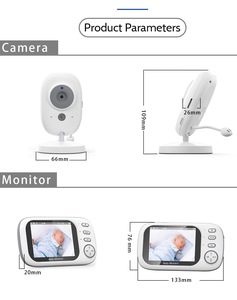 Caméra de surveillance pour bébé ABM600, caméra pour animaux de compagnie, enfants, bébés, babyphone avec caméra, moniteur pour bébé, audio et vidéo sans fil - Product Image 2