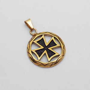 Religious Hollow Ring <b>Cross</b> Non Anti Tarnish Free Waterproof Stainless Steel Pendant Fashion Jewelry Necklace for <b>Men</b> Wholesale - Product Image 5