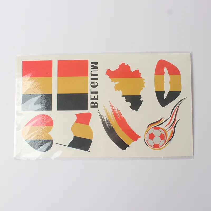 Zoll sicher gesicht körper landesflagge temporäre deutschland tattoo
