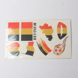 Customs safe face body country flag temporary germany tattoo