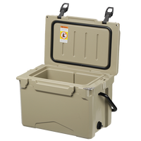 Glacière portable moderne à roulettes 25 Qt, étanche, réfrigération par absorption, conservation de la glace pendant 5 jours pour aliments et canettes – Meilleures ventes