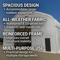 Grandes tentes d'entrepôt industrielles modernes en acier robuste pour événements, abri de stockage extérieur imperméable sur mesure