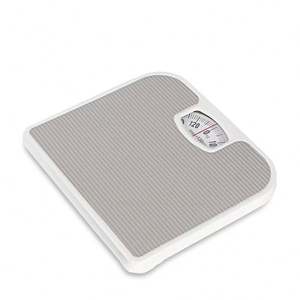 180 किलोग्राम/1 किलोग्राम PU गैर विरोधी पर्ची चमड़े के पैड मानव शरीर वजन संतुलन बाथरूम पैमाने एनालॉग वसंत मानव शरीर 130 किलोग्राम - Product Image 1