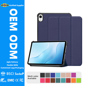 Étui pour tablette en cuir PU à trois volets pour iPad 10.2, 10.9, 11 pouces, disponible en plusieurs couleurs, ODM/OEM/Marque privée - Product Image 1