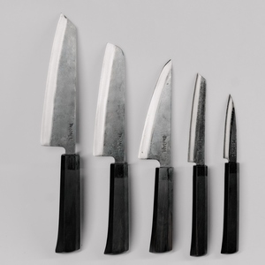 Ensemble de couteaux de cuisine standard de haute qualité, 5 pièces, fabrication sur mesure disponible, longueur de lame de 80 à 165 mm - Product Image 1