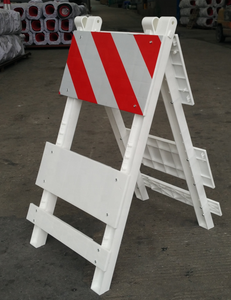 American Hot Selling Type 1 Barricade A-Frame Barricades Plastic Traffic Block Barrier Warning Light Attachable - Product Image 4
