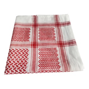 Keffiyeh Rouge Premium pour Hommes, Style Saoudien et Palestinien, Shemagh Arabe, Voile Musulman, Foulard pour la Tête - Product Image 4