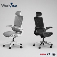 Chaise de bureau ergonomique avec assise en maille respirante, certifiée BIFMA CE, pour le travail quotidien, directement de l'usine, confortable et durable