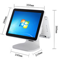 Tienda de conveniencia pantalla táctil POS todo en uno venta al por mayor OEM POS dispositivo caja registradora PC al por menor