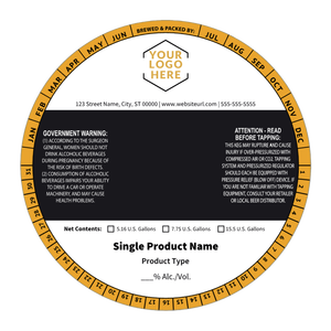 Collier <span class=keywords><strong>de</strong></span> <span class=keywords><strong>fût</strong></span> personnalisé imprimé <span class=keywords><strong>de</strong></span> 6,5'' à 7'' <span class=keywords><strong>de</strong></span> diamètre avec découpe <span class=keywords><strong>de</strong></span> 2,25'' pour <span class=keywords><strong>bière</strong></span> <span class=keywords><strong>sans</strong></span> <span class=keywords><strong>alcool</strong></span>, affiche en carton - Product Image 2