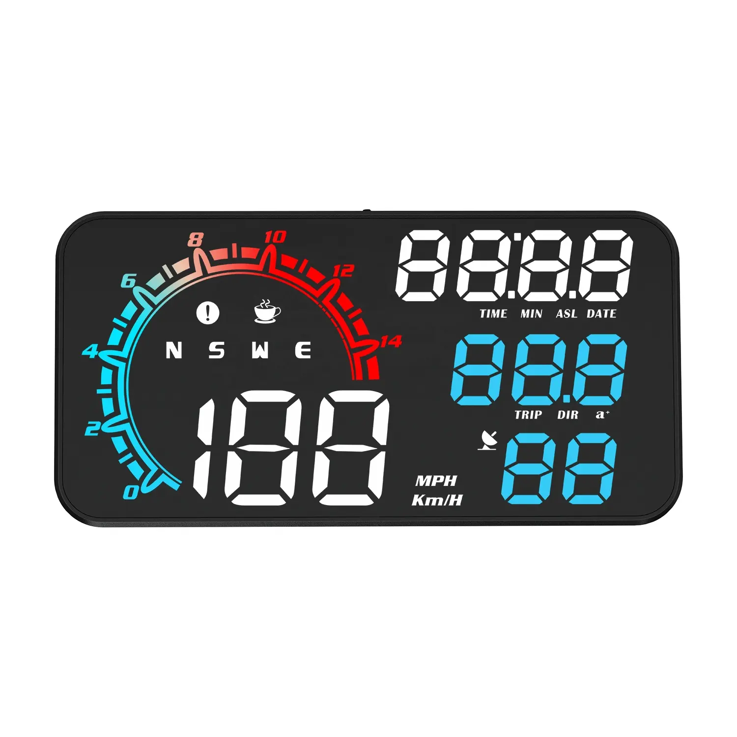 100% Universal Car Auto GPS Speed Alarm HUD G11 Head Up Display Mile KM/H grande schermo pronto per la spedizione